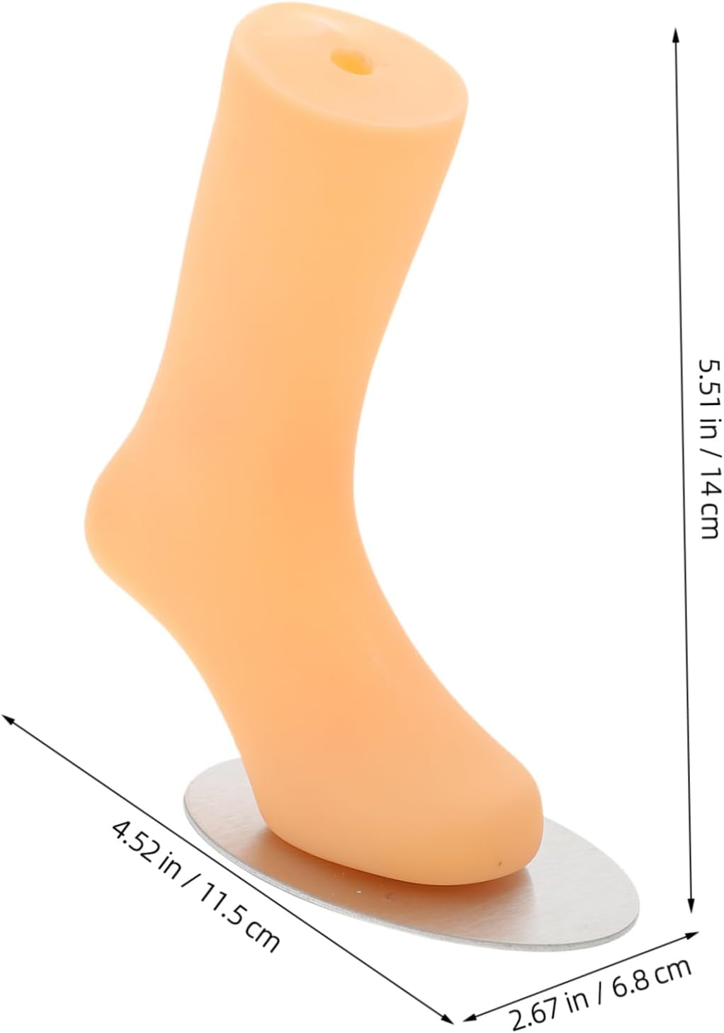 ABOOFAN Children'S Foot Mannequin Sock Display Model Small Skin Tone Baby Feet Mold Shoe Form Holder for Boys and Girls Socks and Shoes Display image number 3