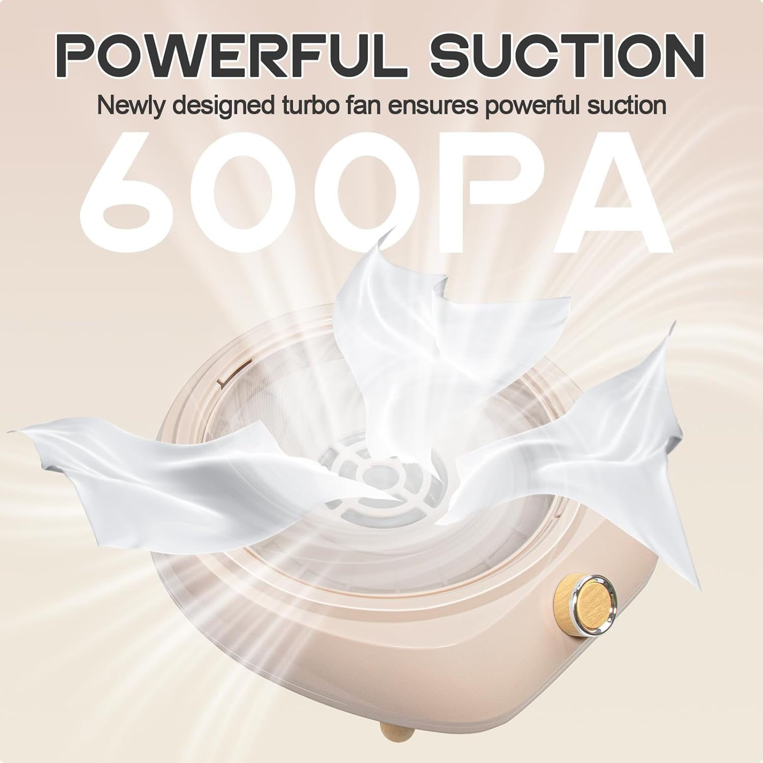 Nail Dust Collector with Reusable Filter, Electric Dust Suction Machine Manicure Pedicure Tool for Acrylic Gel Nail Polishing Nail Salon & Home Use image number 6