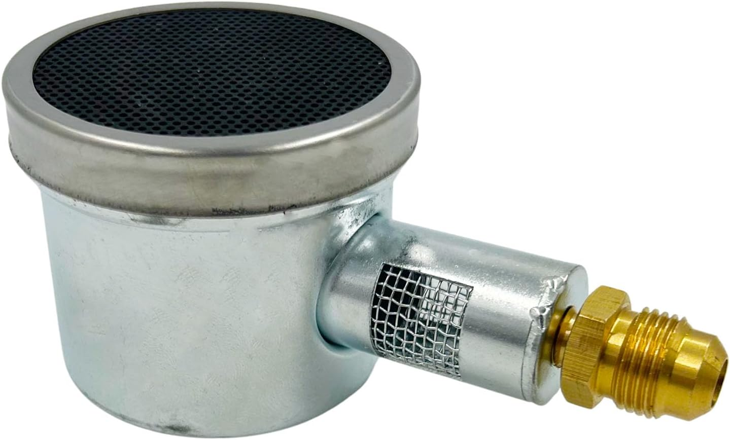 MENSI Outdoor Propane LP Gas Glass Tube Patio Heater Parts Porch Deck Heater Steel Repalcement Infrared Ceramic Burner with Orifice Kit 42000 BTU