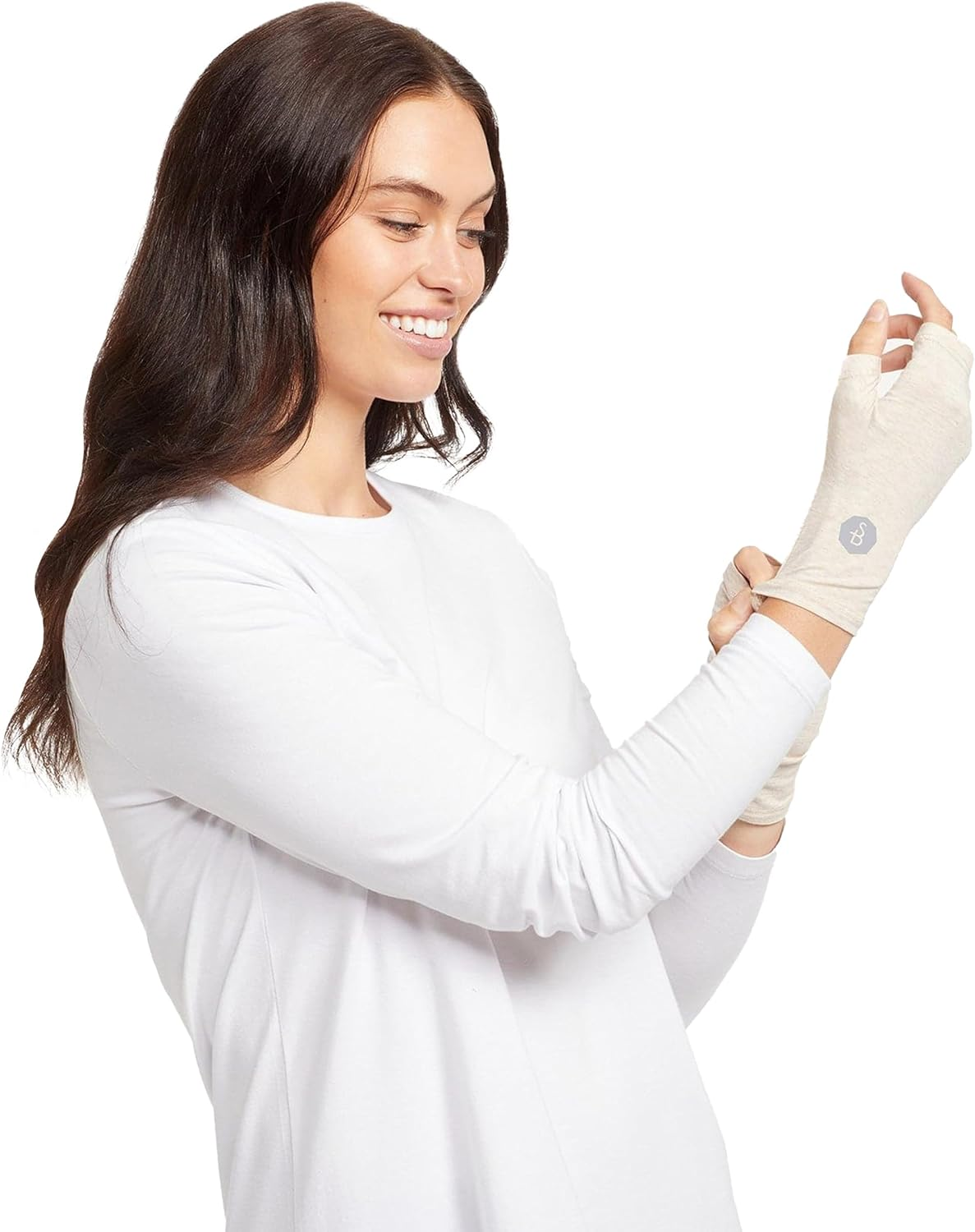 Solbari Unisex Hand Covers UPF 50+, Breathable UV Protection, Fingerless Gloves for Sensitive Skin, Outdoor Accessory image number 5