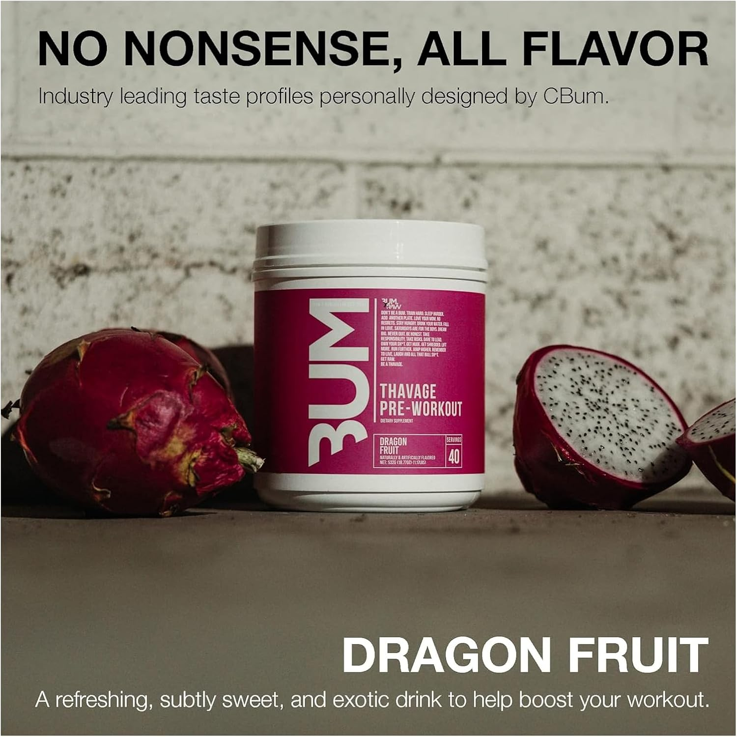 Raw Nutrition Cbum Dragon Fruit Thavage Pre-Workout Powder 512 G image number 3