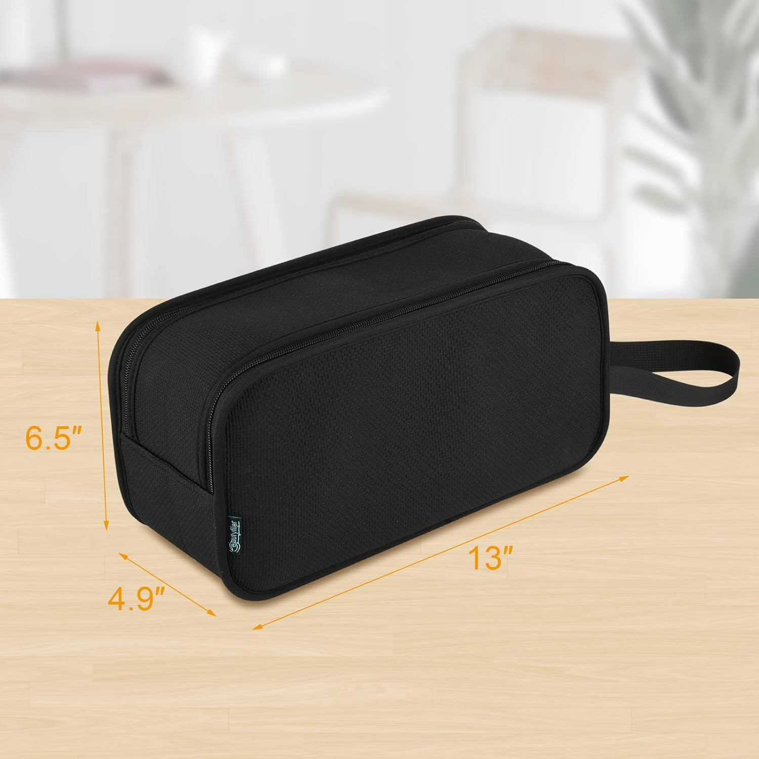 Beautyflier Travel Case for Dyson Airwrap Styler Attachments Hair Dryer Organizer Portable Anti-Scratch Dustproof Protection Storage Bag with Hanging Strap, Black, Hair Dryer Case with Hanging Strap image number 1