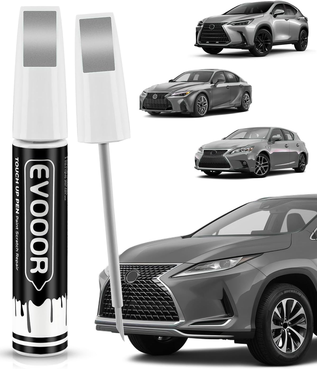 Eminent White Pearl(085) Touch up Paint Compatible with Lexus Exact Match 2 in 1 Touch up Pen for Chips and Nicks Repair with 2Pcs Disposable Ultra-Fine Applicator