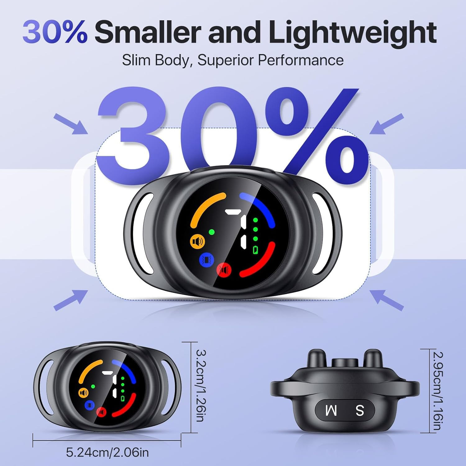 Dog Bark Collar for Small Dogs,No Shock Bark Collar with Beep & Vibration Only, IP67 Waterproof No Bark Collar Rechargeable with 7 Adjustable Sensitivity (Black)