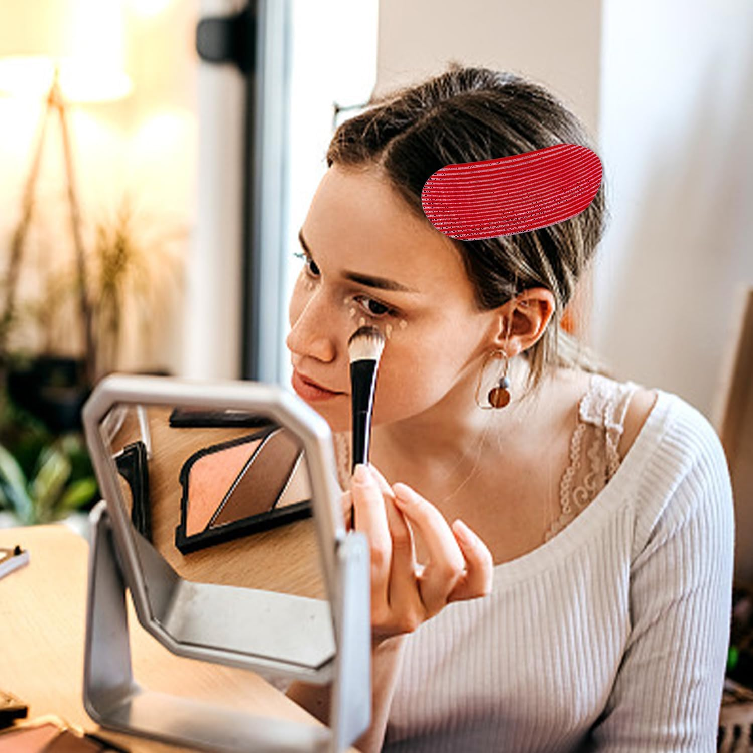 Pack of 18 Self-Adhesive Hair Stickers, Invisible Tassel Stickers for Girls, Hairpins for Hairdressers, Unisex, Suitable for Hairstyle Finishing image number 4