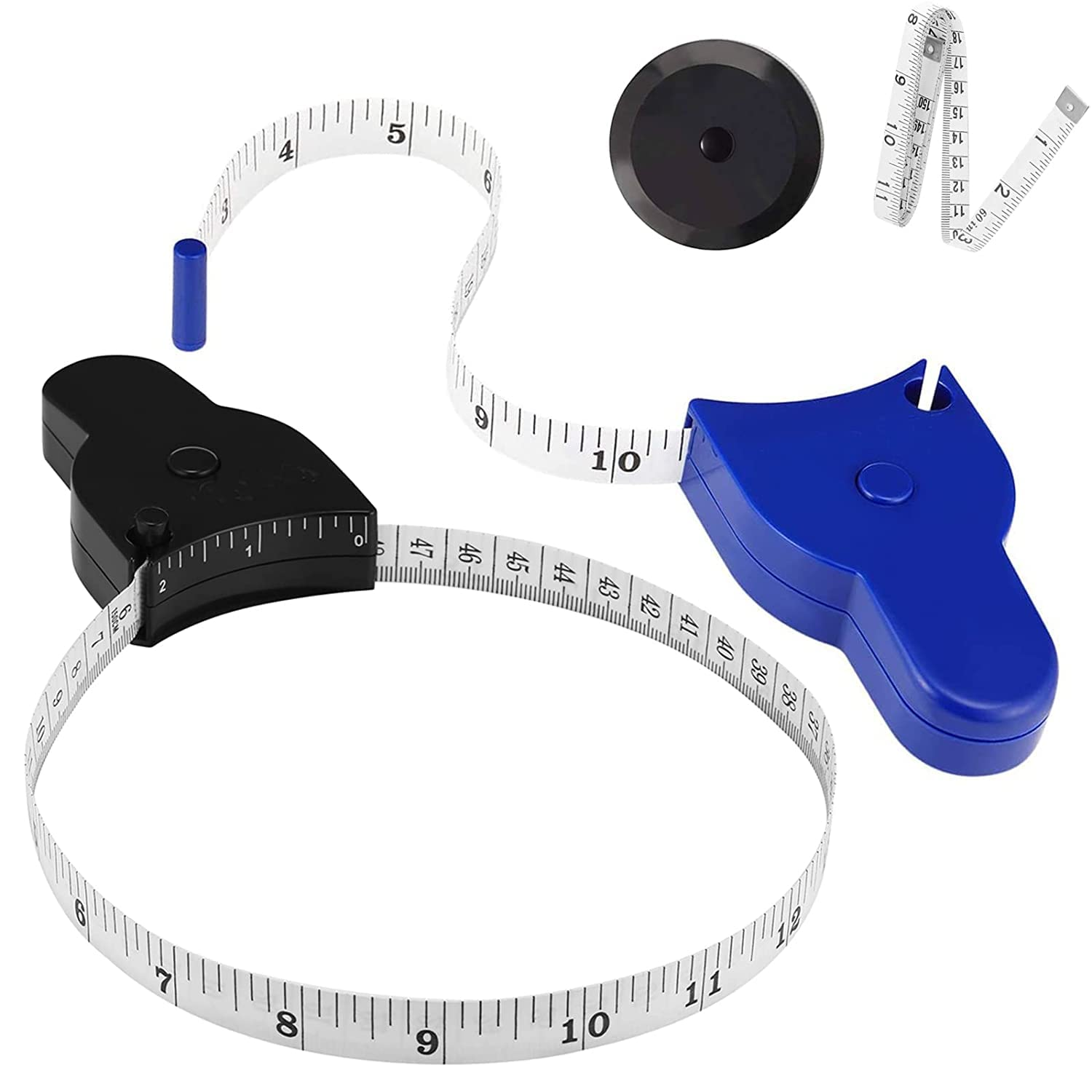 Automatic Telescopic Tape Measure(60In/150Cm), Measuring Tape for Body,Self-Tightening Body Measuring Tape,Retractable Tape Measure for Fitness, Weight Loss, Tailor, Sewing, Handcrafts (4 PCS)