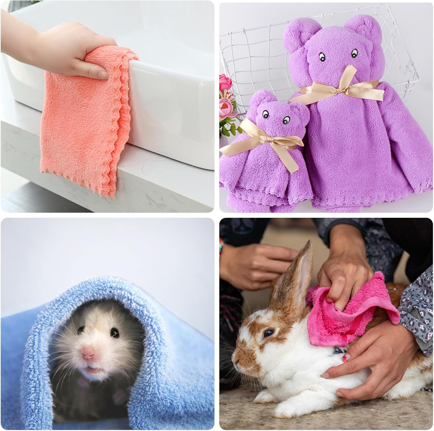 Guinea Pig Blankets, Pack of 15 Fleece Pet Blankets, 35 X 75 Cm, Guinea Pig Cage Inserts, Small Animal Fleece Bed, Dog Blanket, Cat Blankets for Rabbits, Hamsters, Rabbits, Chinchilla, Squirrel image number 4