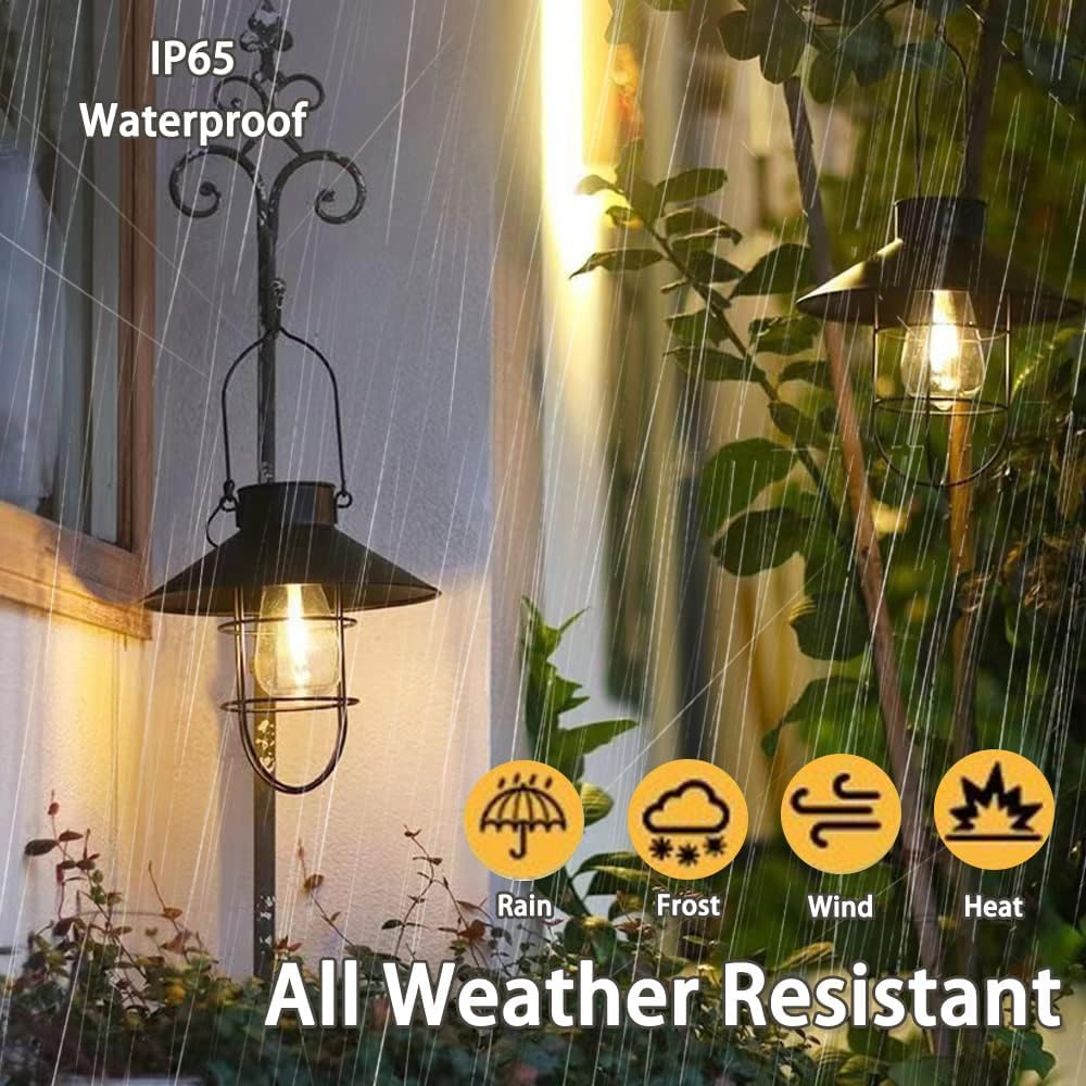 Nature'S Accents 2 Pack Top 8Cm / 3.14In Outdoor Solar Hanging Light Bulbs, Waterproof for Solar Lanterns image number 3