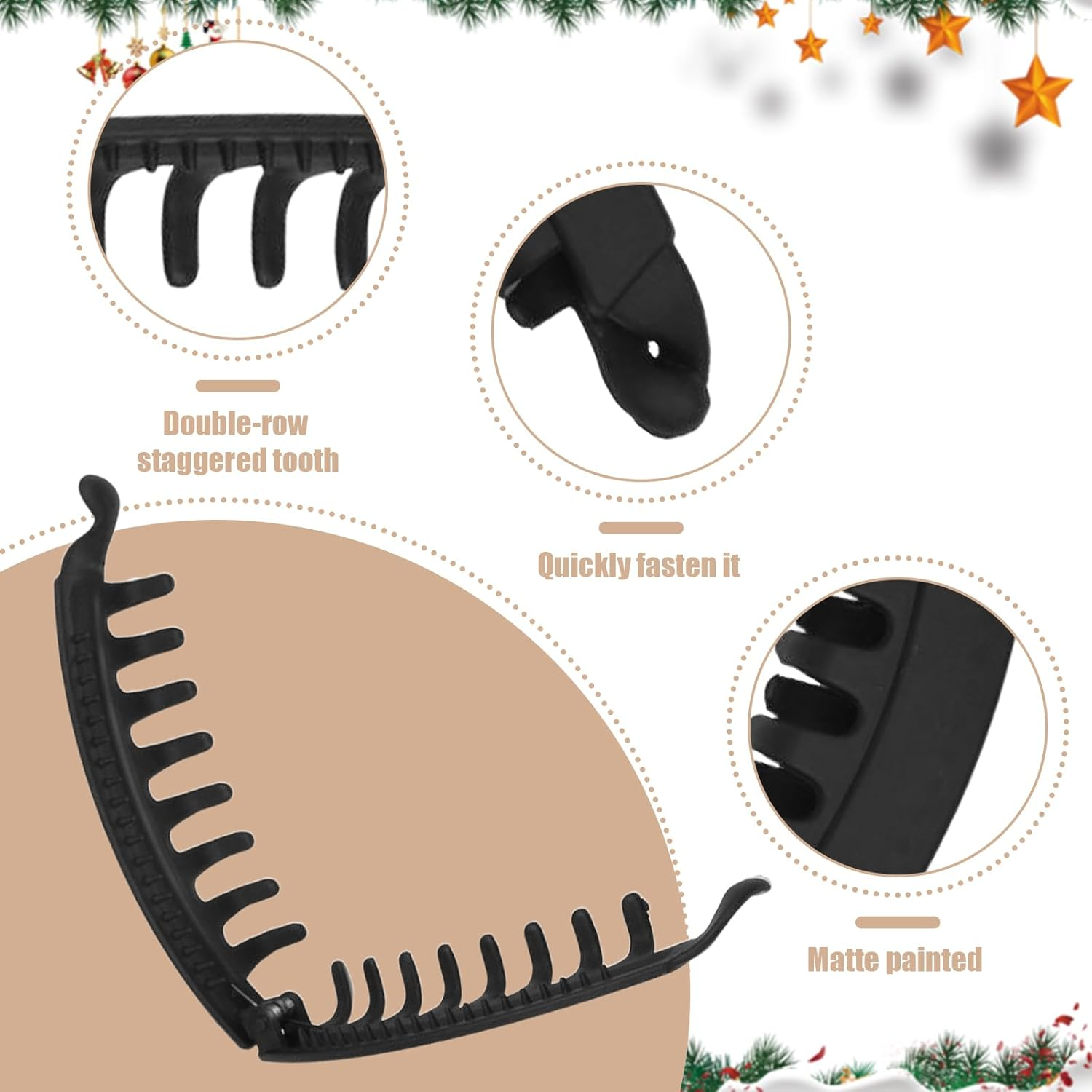 Pack of 12 Banana Clip Hair, Banana Clip Thick Hair, Banana Hair Clips Ladies, Vintage Banana Hair Clips Ponytail, Hair Clips for Women and Girls, Bananas (12 Colours)