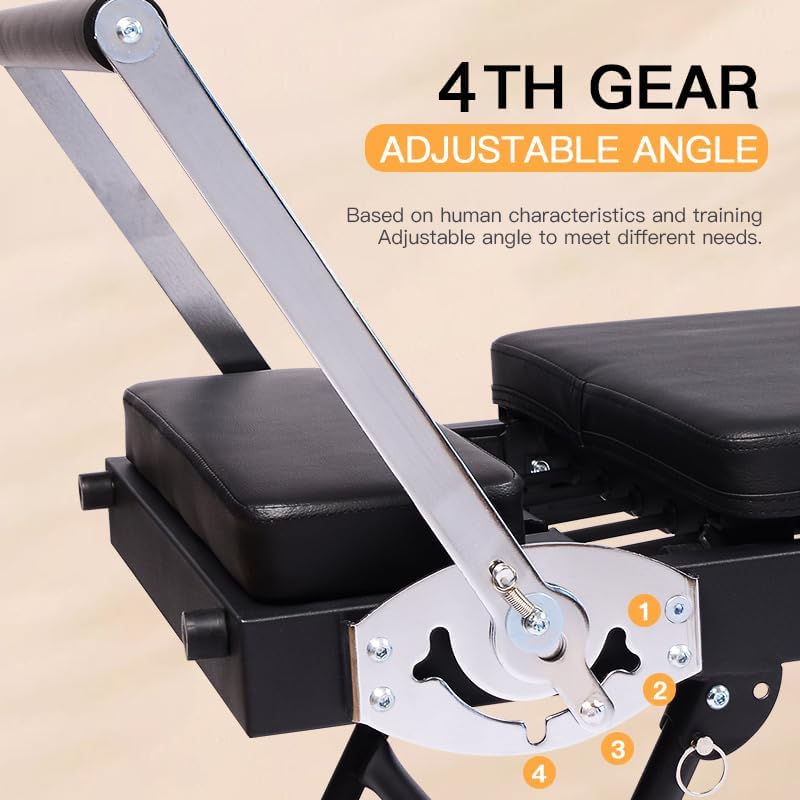 Zertylre Home Gym Pilates Workout Machine, Pilates Core Bed Multifunctional Collapsible Yoga Bed for Home Gym Workout (Black) image number 5