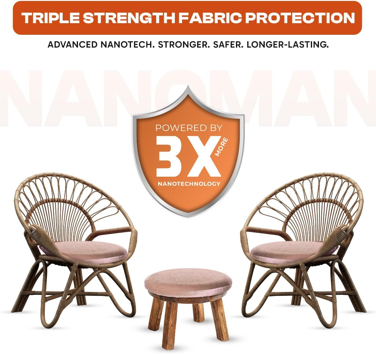 Water Repellent/Waterproof Spray for Fabric & Textiles. Latest Nanotech Formula. Eco Friendly. No PFAS or Alcohols. Stain & Liquid Protection Spray for Fabric Incl. Couches, Sofas Clothes & Rugs image number 1