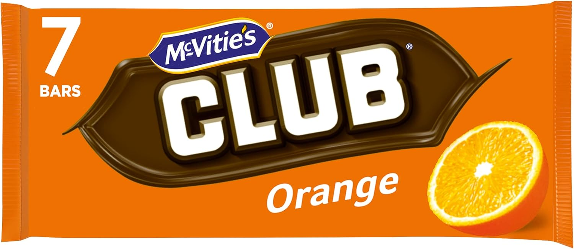 Mcvities Club Orange Chocolate Biscuits, 7 X 23 G