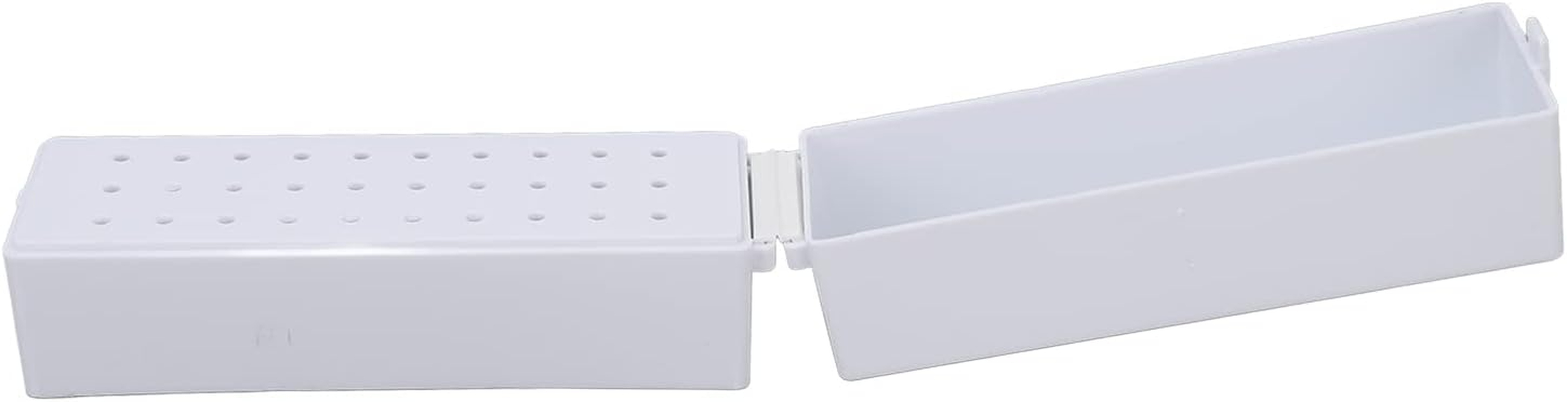 Nail Drill Holder, Nail Display Organiser Box for Nail Drill, Dustproof, Professional 30 Hole Nail Drill Tool Container for Home Use, Nail Salon, White image number 4