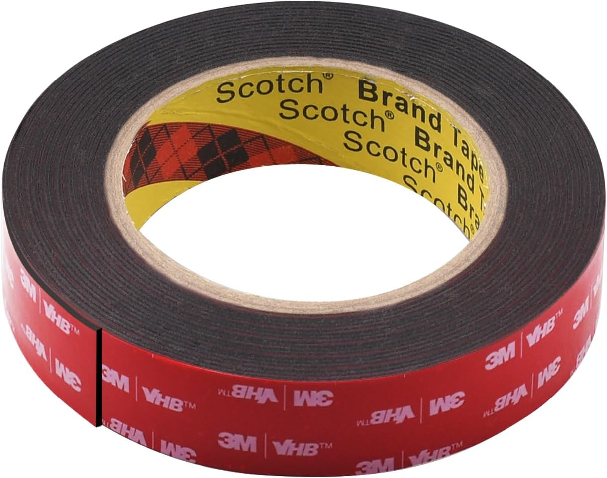 Hodeoo Heavy-Duty Double Sided Mounting Tape 3M - Multipurpose VHB Foam Tape,18Ft Length X 1 Inch Width - Perfect for Car LED Strip Lights,Home & Office Decor Accents