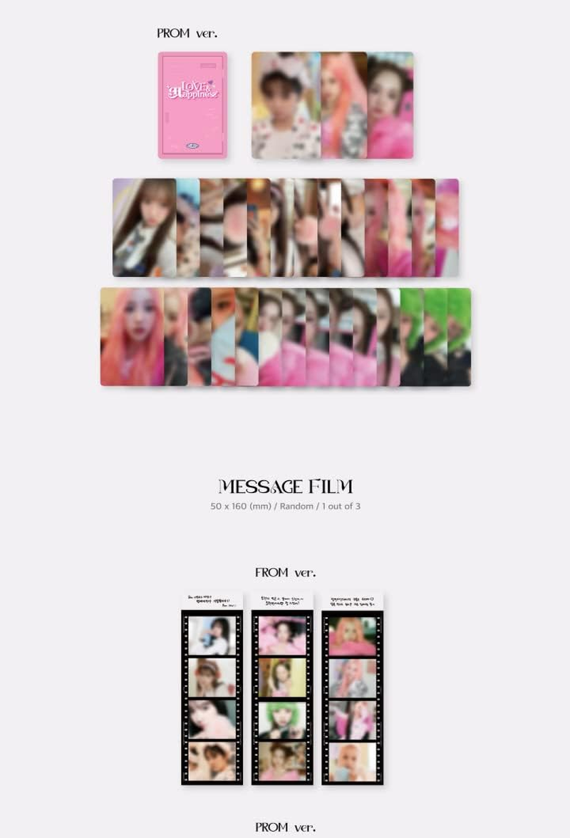 LIMELIGHT LOVE HAPPINESS Debut EP Album 2 Version SET Cd+144P Photobook+1P ID Card+1P Lenticular Photocard+2P Photocard+1Ea Message Film+1Ea Sticker+Tracking Kpop Sealed image number 3
