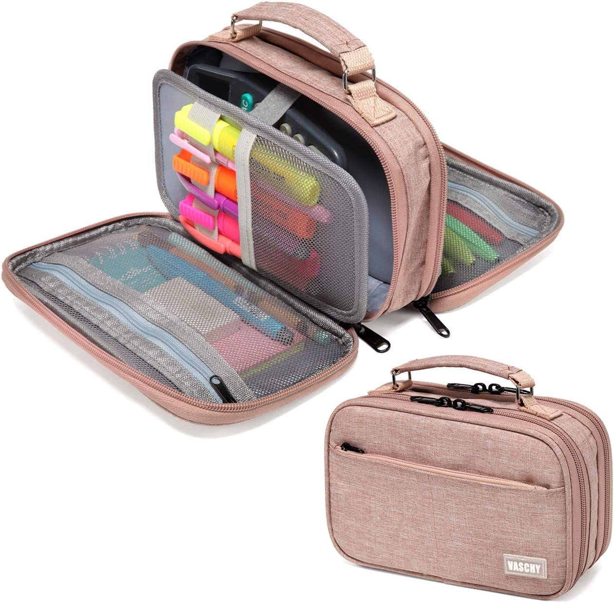 Pencil Case for Boys, Aesthetic Kawaii Large Pencil Pouch Stationary Pencil Bag/Box for Preppy Kids, Pen Organizer Holder School Supply Green Dinos