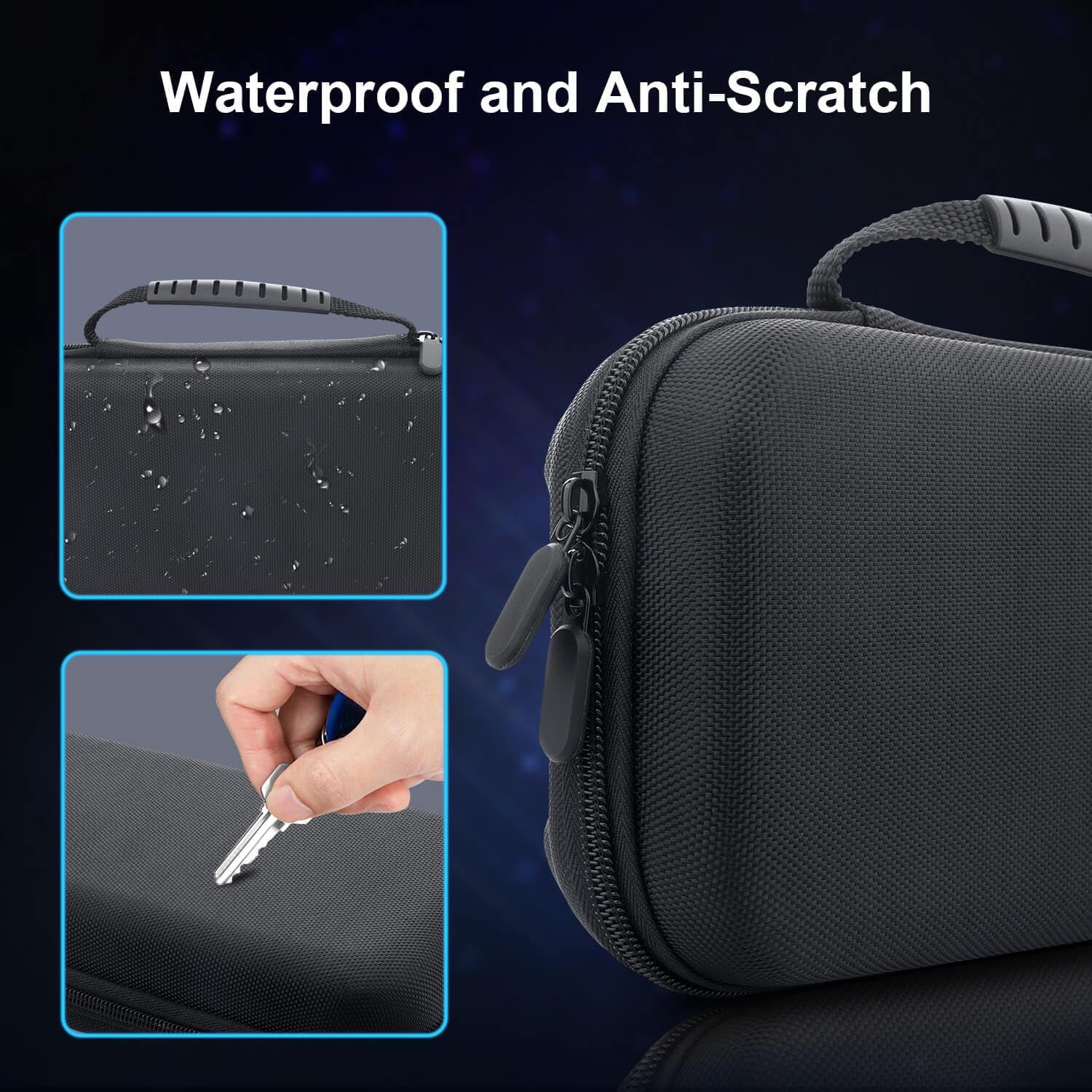 Switch 2 Case with 12 Game Card Slots for Nintendo Switch 2, Protective Carrying Case Set with PC Switch 2 Cover and 4 * TPU Grip Cover for Switch 2 Joycon, 2* Screen Protectors and Wipes, Large Capacity Storage Design for Nintendo Switch 2 Accessories image number 2