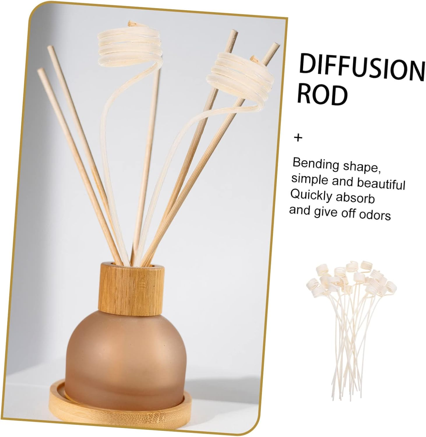 20Pcs Rattan Diffuser Sticks for Aromatherapy Essential Oil Sticks for Home for Room Toilet and Travel Use image number 1
