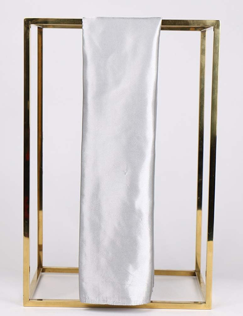 ASUITOFK 35" Womens Large Satin Square Scarf Silk Feeling Hair Wrapping Gift Headscarf Scarves - Black image number 5