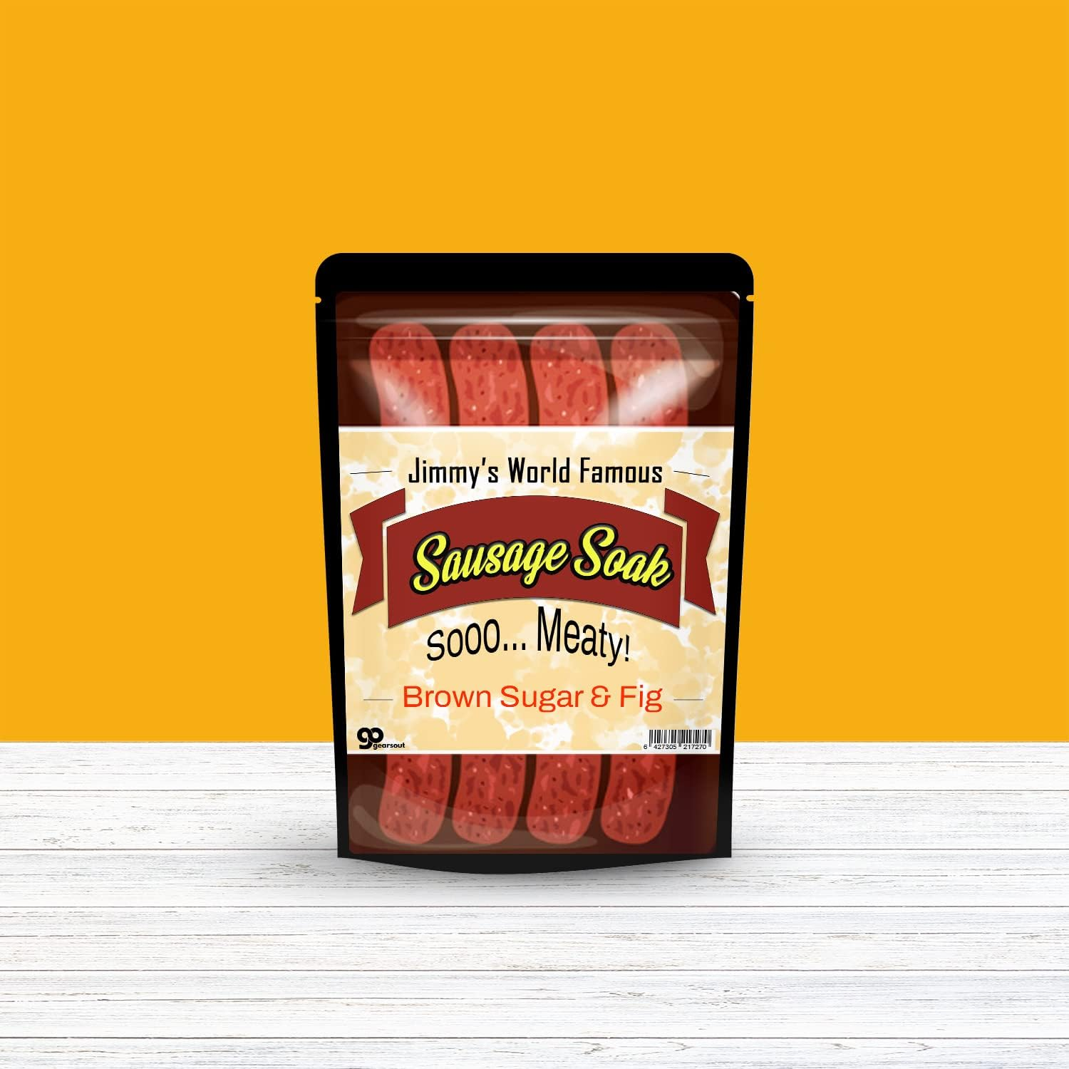 Jimmy&rsquo;S Sausage Soak Bath Salts - Premium Bath Soak for Men - Brown Sugar and Fig Fragrance Shower Gift for Meat Lovers, Funny Stocking Stuffers and Gift Baskets for Dad Boyfriend Husband image number 2