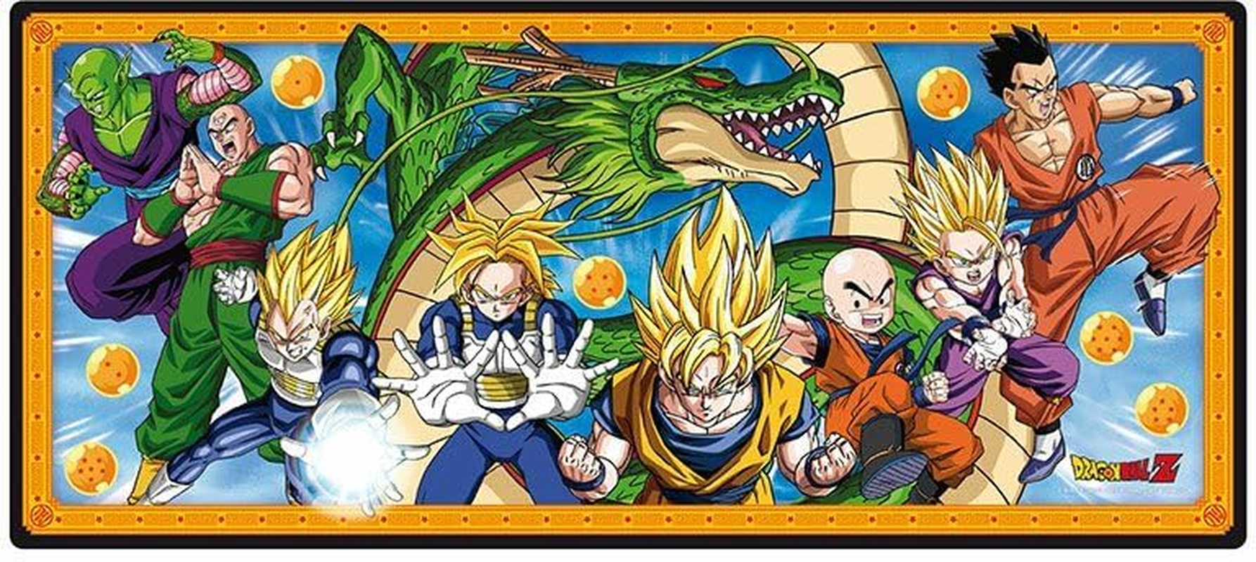 Abystyle Dragon Ball Z Goku and Friends Fighters Gaming Mousepads 35"" X 16"" Non Slip Rubber Mouse Pads Office Rectangle Mouse Mat Gift, Large image number 3