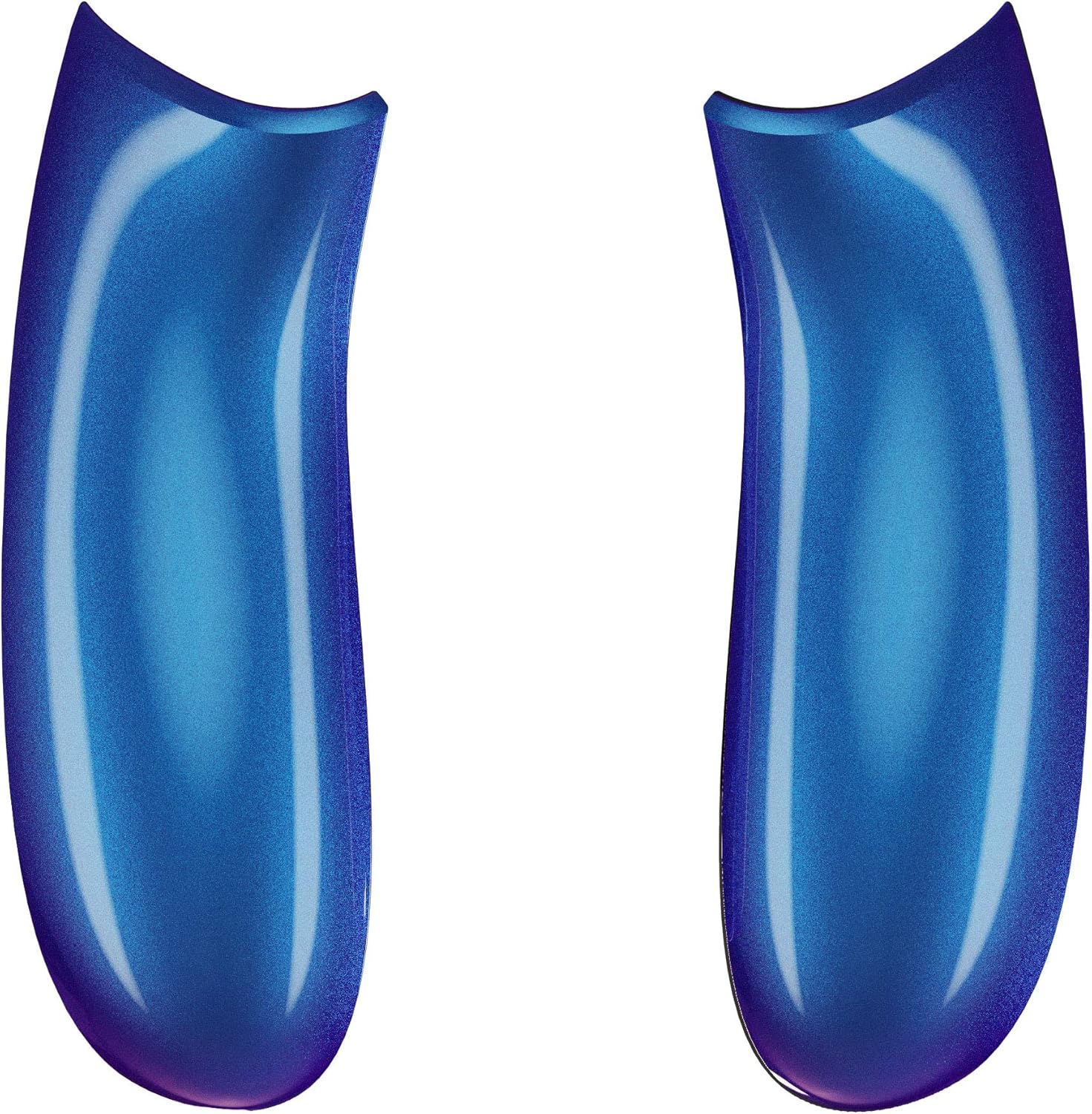 Extremerate Chameleon Purple Blue Back Panels, Comfortable Non-Slip Side Rails Handles, Game Improvement Replacement Parts for Xbox Series X/S Controller - Controller NOT Included - Chrome Silver image number 4