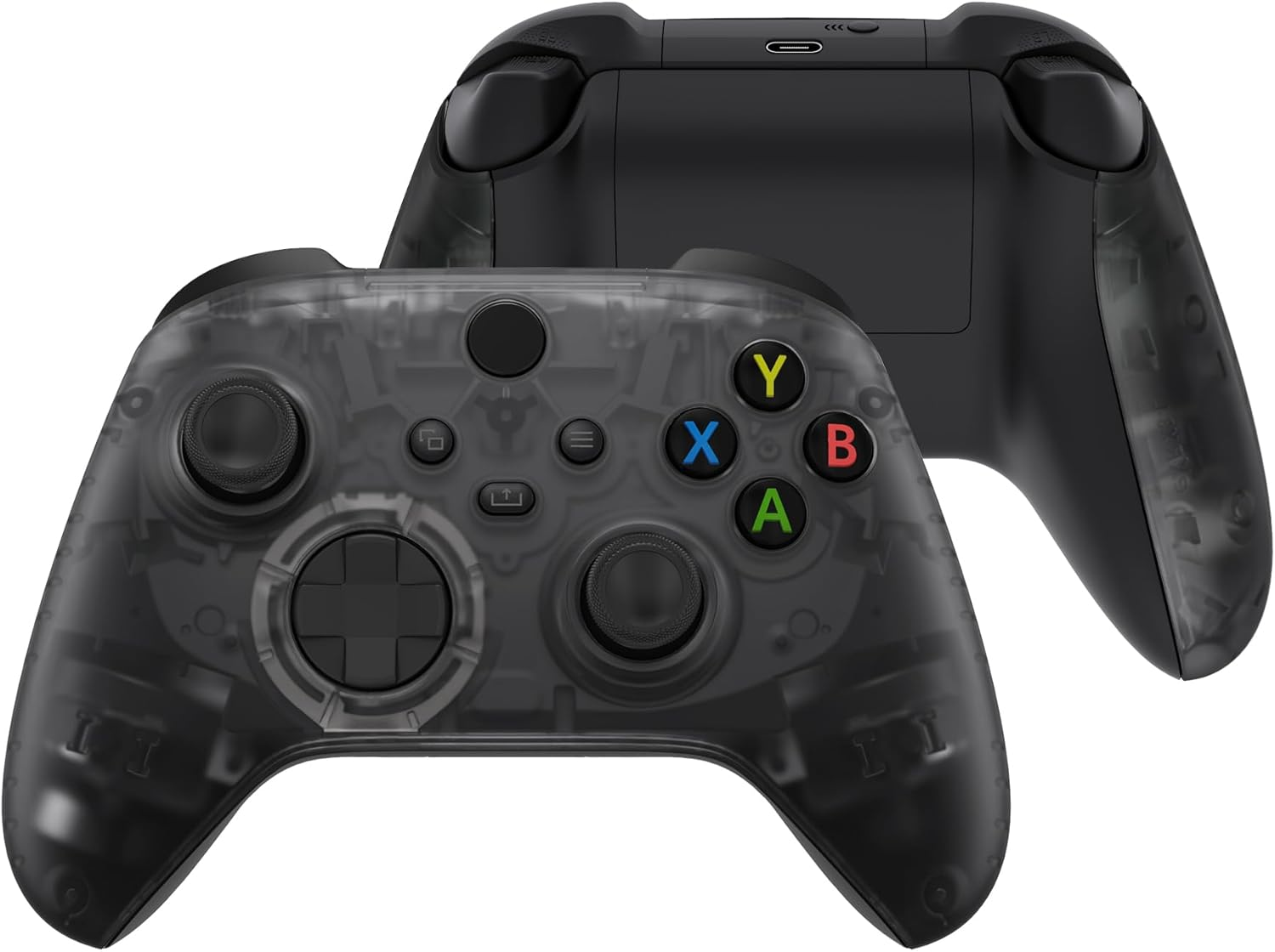 Extremerate Glacier Blue Replacement Handles Shell for Xbox Series X Controller, Custom Side Rails Panels Front Housing Shell Faceplate for Xbox Series S Controller - Controller NOT Included