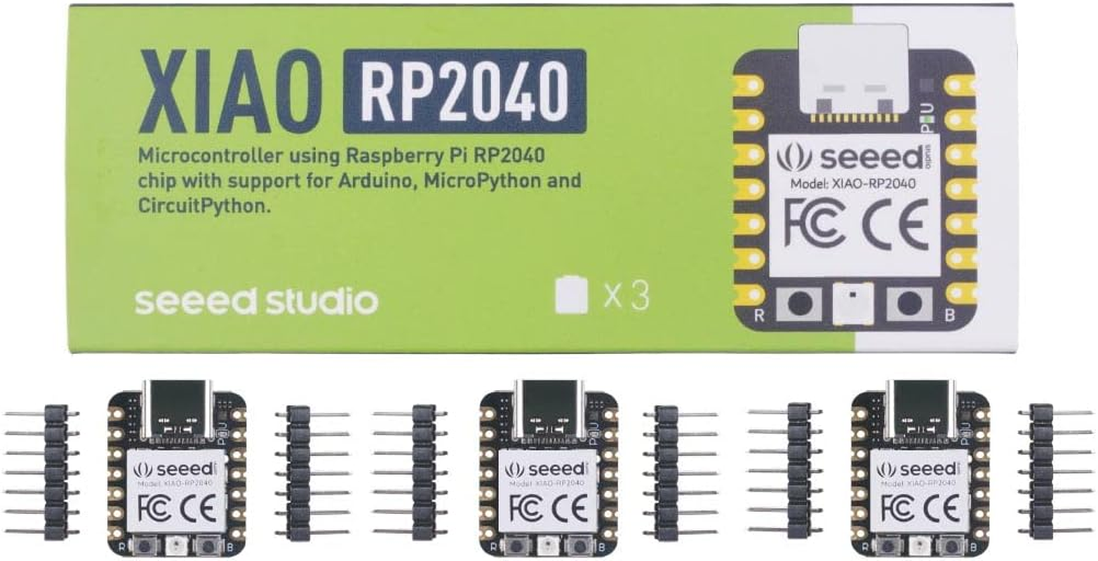 Seeed Studio XIAO RP2040 Microcontroller with Dual-Core ARM Cortex M0+ Processor, Supports Arduino, Micropython and Circuitpython with Rich Interfaces, 3Pcs. image number 2