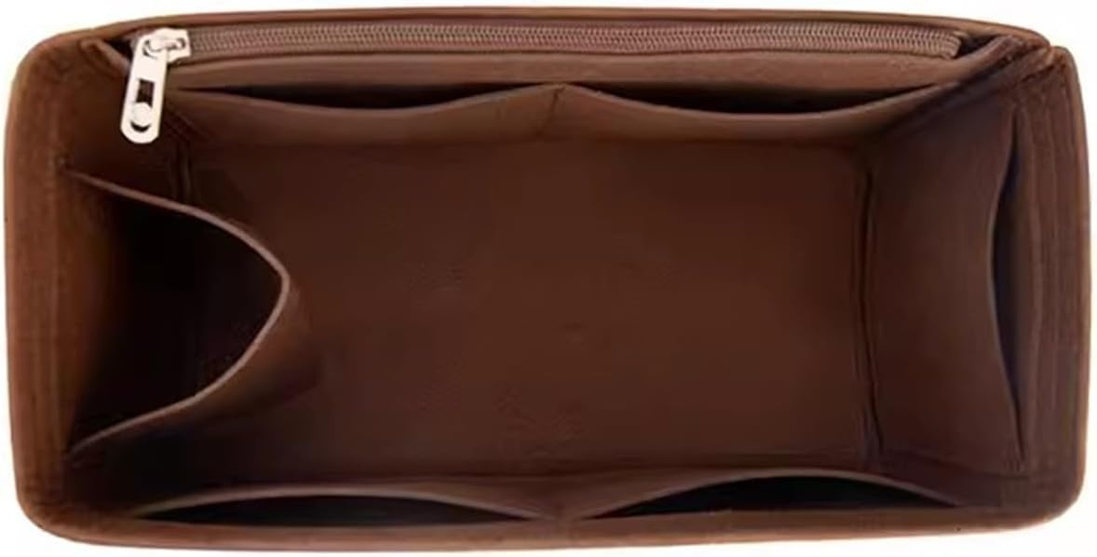 Felt Insert Bag Organizer for LV Speedy 20 25 30 35 Flap Handbag Inner Bag Makeup Travel Purse Storage Tote Bag Accessories, for Speedy30 Red, One Size