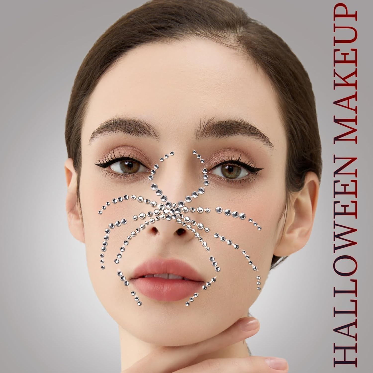 Face Gems Self Adhesive Face Gems and Pearls for Makeup, Halloween Decor，Rhinestone Stickers, Eye, Makeup, Rhinestone Festival Jewels, Hair Gems for Woman Kid'S image number 2