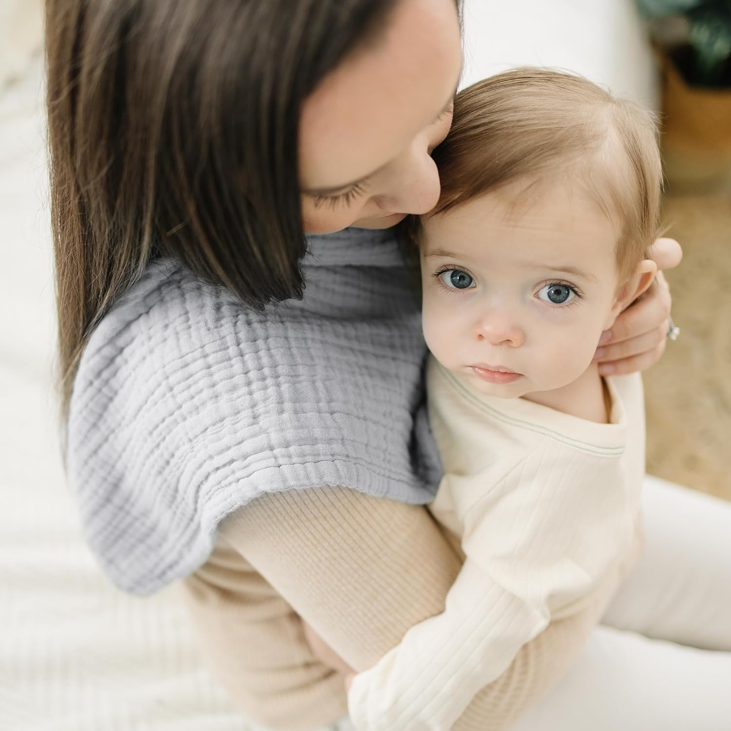 ZONEY Baby Burp Cloths Sets for Unisex Baby, 6 Pack 100% Cotton Washclothes for Newborn, Large 20''X10'' Extra Soft and Absorbent for Baby Girls and Boys