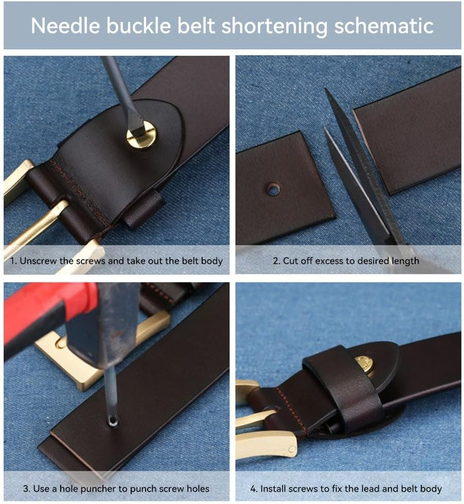 Belt Men'S Leather Top Layer Cowhide Men'S Belt Men'S Casual Pin Buckle Jeans with Tide image number 4