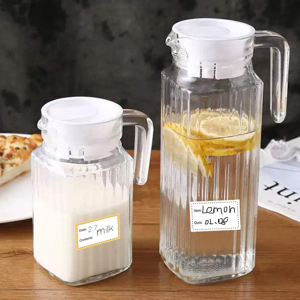 1000 Pcs Removable Freezer Labels,4 Rolls Color Multifunctional Adhesive Labels,Food Storage Stickers for Food Containers Jars Kitchen Restaurant Storage image number 3