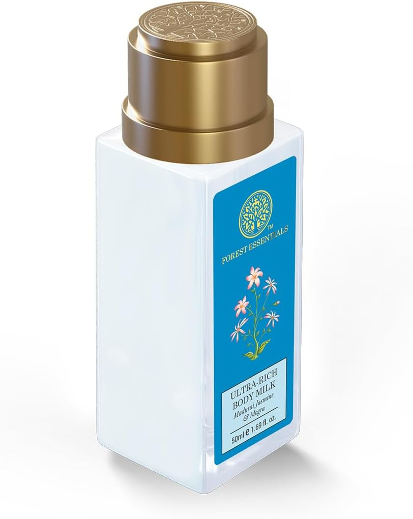 Forest Essentials Ultra Rich Body Lotion, Jasmine and Mogra, 50Ml image number 5