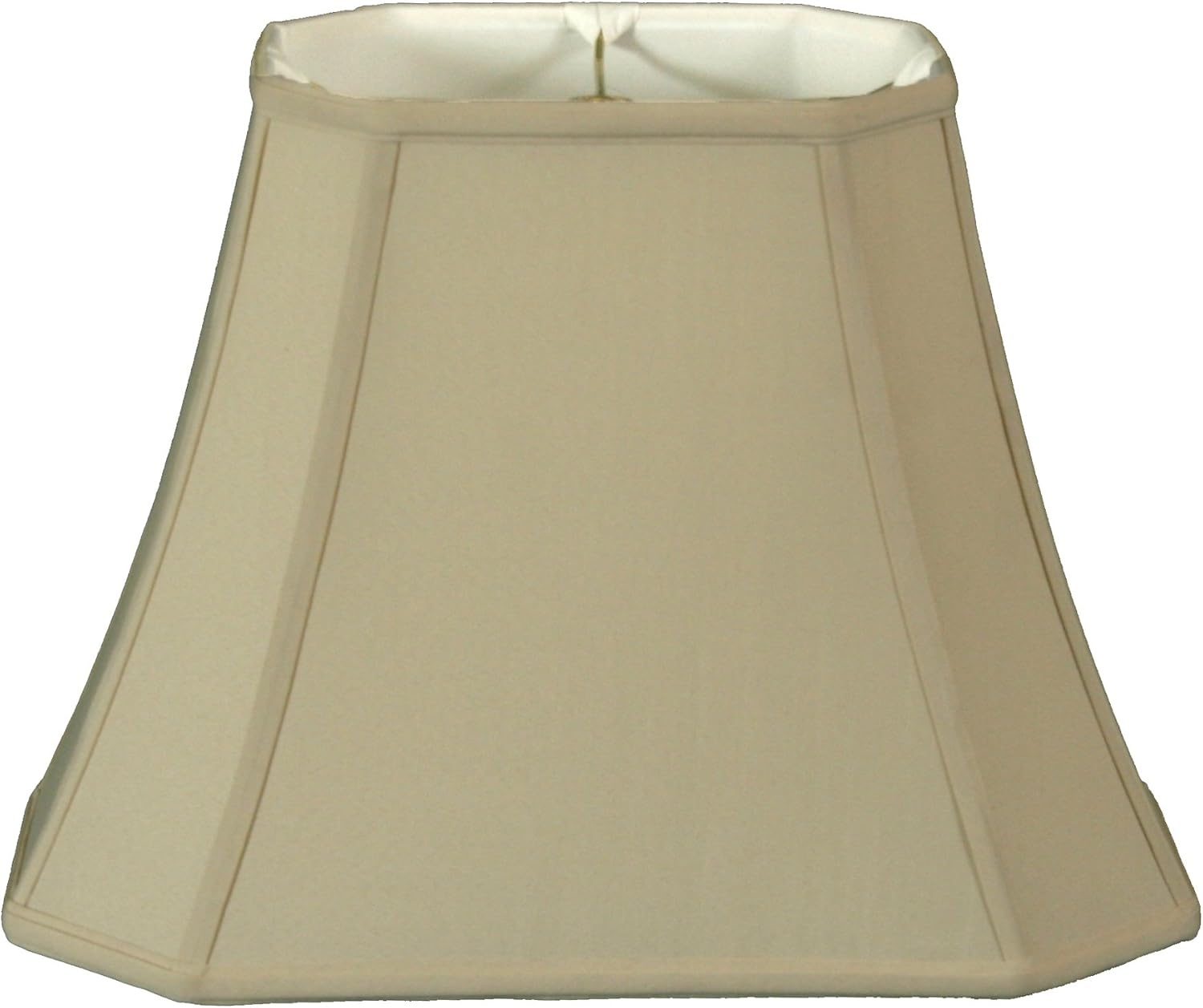 Royal Designs Rectangle Cut Corner Lamp Shade - Beige - (5 X 6.5) X (8 X 12) X 10