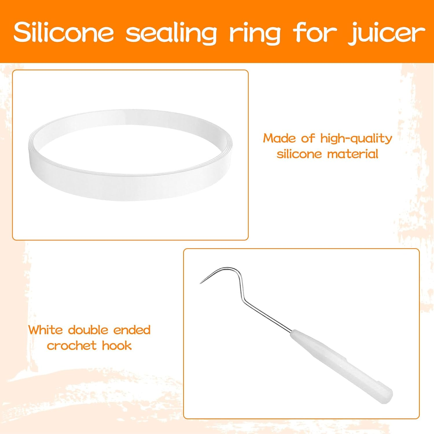 3Pcs Rubber Gaskets Rings for Nutri Ninja Blender, Replacement Gasket Seal Rings, Blender Replacement Gasket, Leakproof Sealing White Rubber O-Ring for BL480 BL680 BL910 CT680 (3.94 Inch)