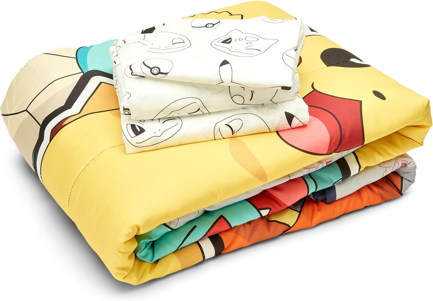 Northwest Pokemon Battle Squad 4-Piece Twin Bed in Bag Set, 64" X 86" image number 1