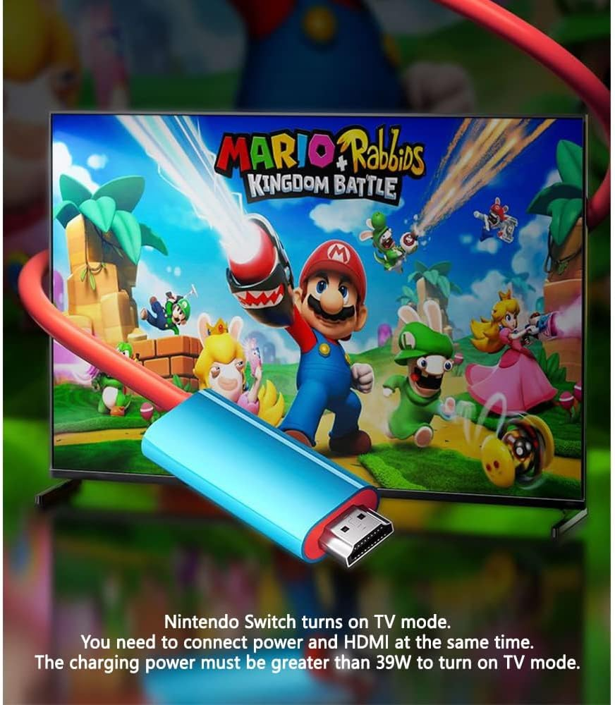 Portable Switch Dock USB C to 4K HDMI Conversion Cable for Nintendo Switch/Switch OLED, TV HDMI Adapter Cable Compatible with Nintendo Switch, Steam Deck, Laptop,Tablet, Mobile Phone image number 3