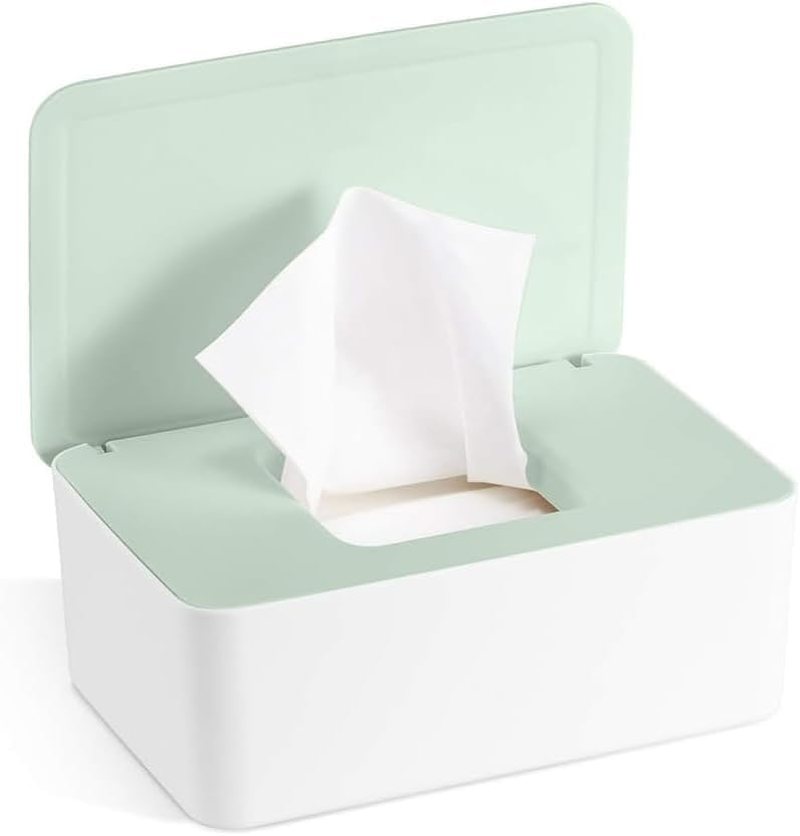 Multi-Functional Lidded Storage Box Set: Wet Wipe Box + Mask Box + Tissue Box, Suitable for Office/Home/Bathroom/Kitchen image number 3