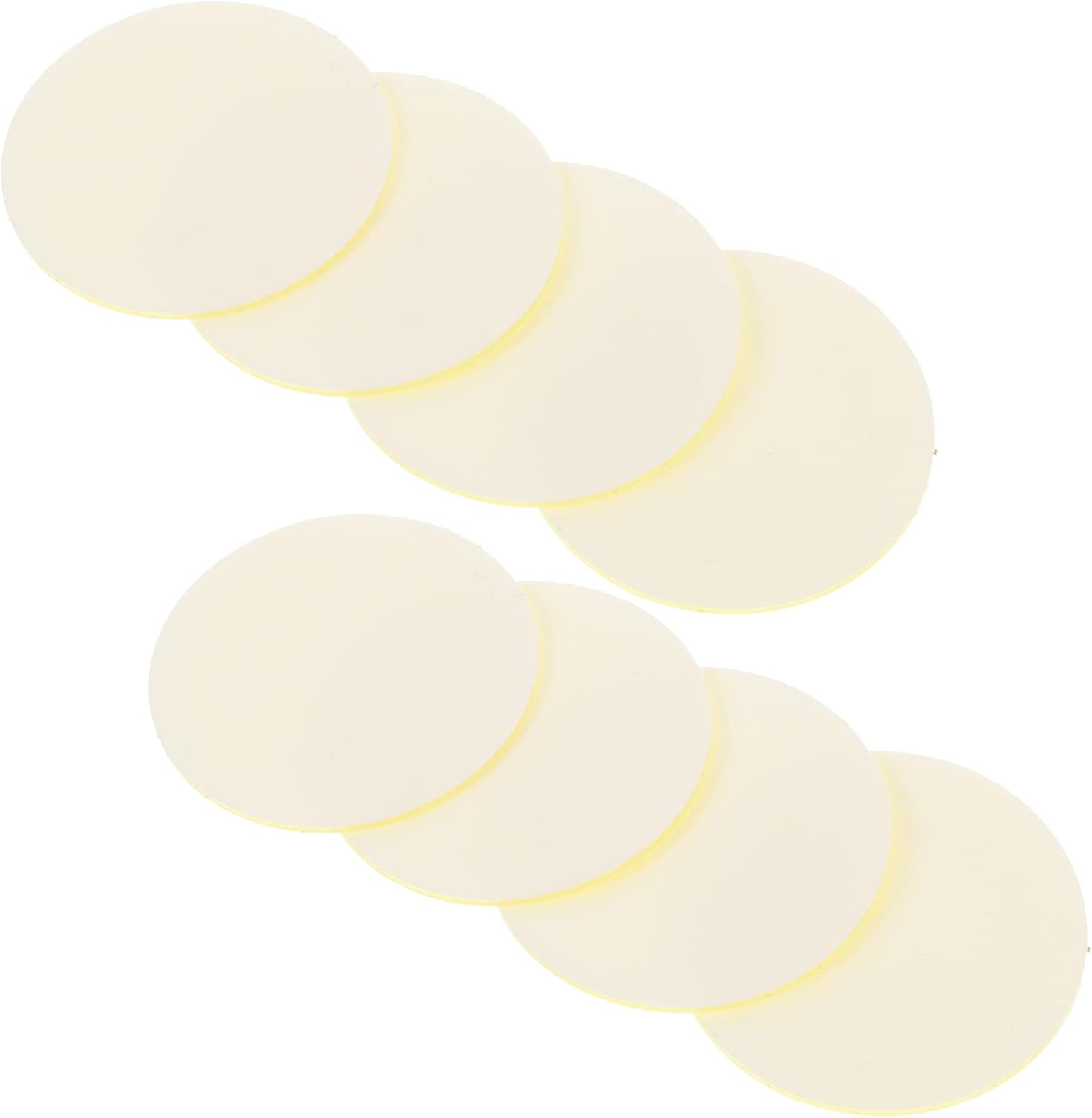 24Pcs Little Yellow Base Film Double Sided Tape Self Adhesive round Stickers for Home Car Office