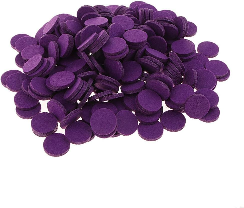 Generic Wholesale Set of 200 Replacement Pads for Essential Oil Diffuser Jewelry - Choose from 11 Colors, Red