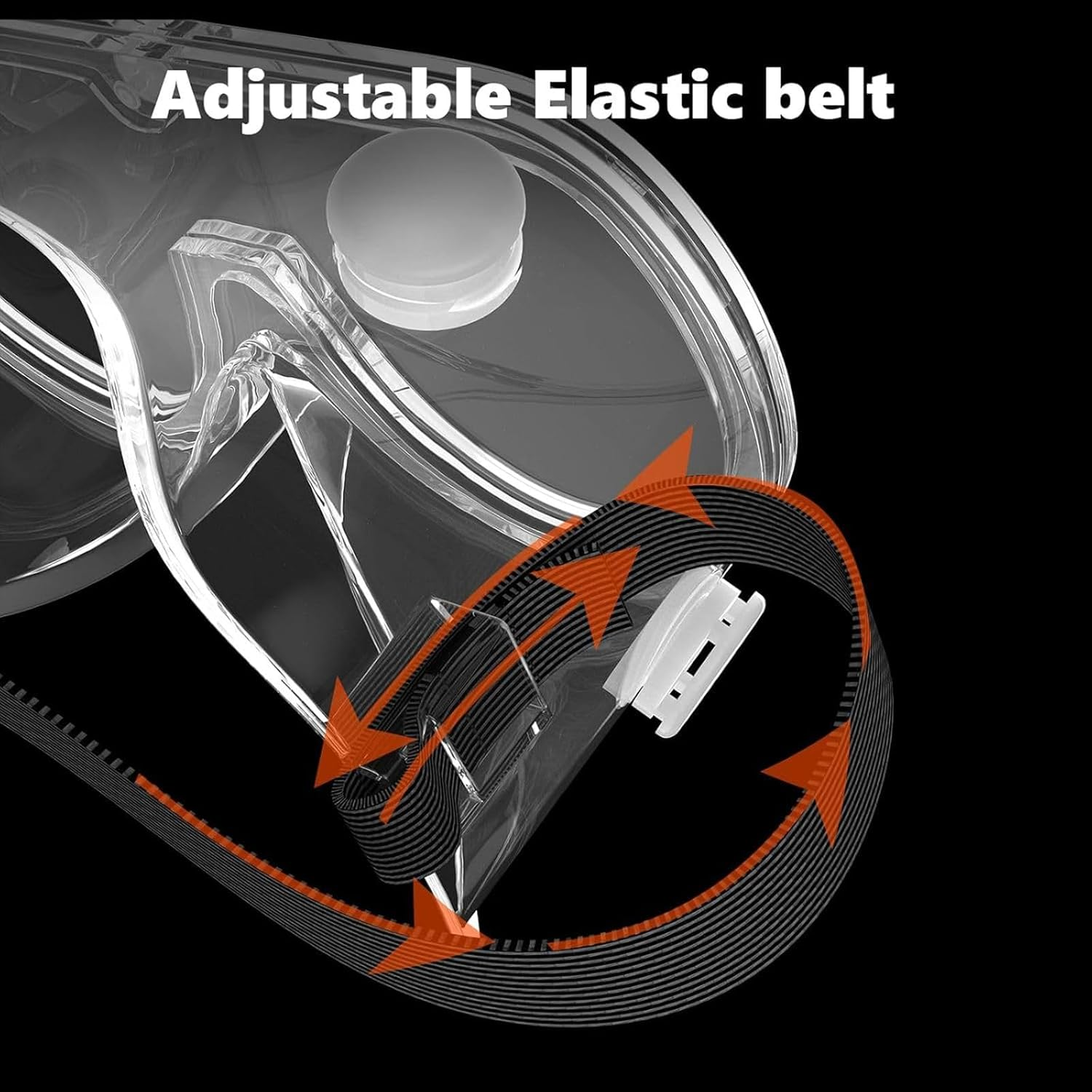 Anti-Fog Protective Safety Goggles Safety Glasses Clear Lens Wide-Vision Adjustable Chemical Splash Eye Protection Soft Lightweight Eyewea image number 3