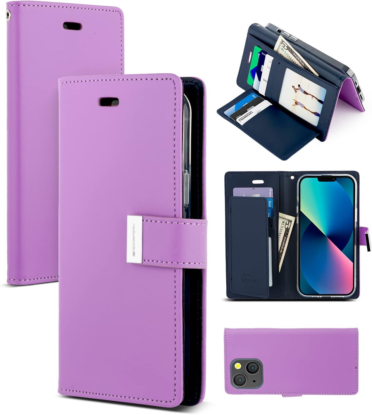 Rich Diary Case for Iphone 13 Mini - Hot Pink