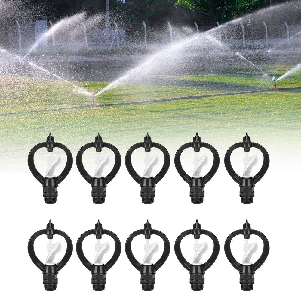 10Pcs Plastic G1/2In Spray Sprinkler Butterflies Rainshaped Nozzle, Agricultural Irrigation Water Spray Misting Nozzle, Sprinkler for Plants Garden & Lawn Irrigation image number 1