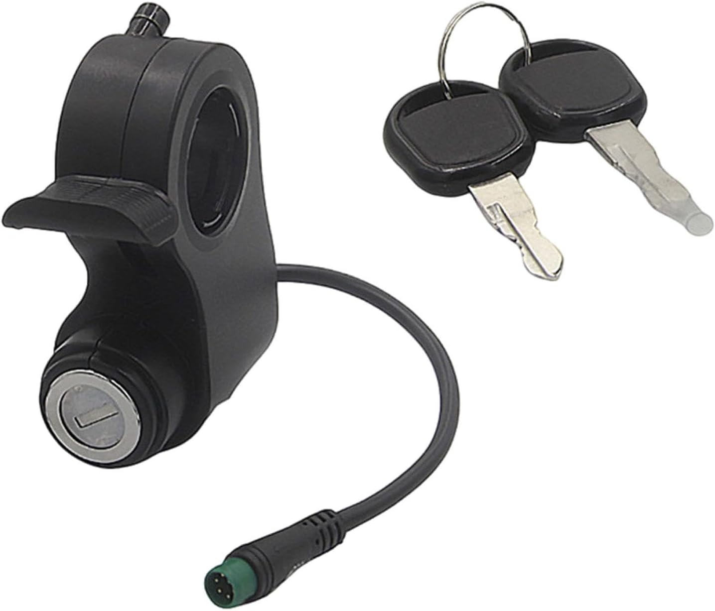 E Ignition Lock Starter Switch Lock,5 Pin Plug, Reliable,With 2 Keys Ebike Ignition Switch, for Replacement image number 4
