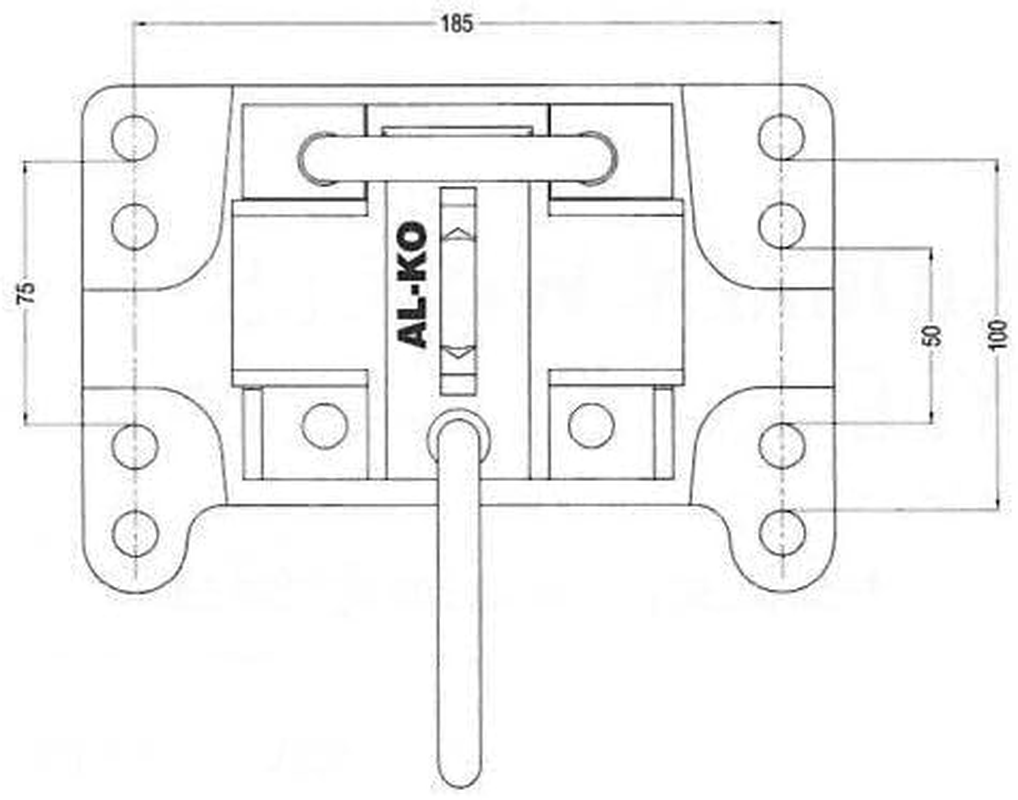 Alko Adjustable Swivel Jockey Wheel Bracket Model 629935 image number 1
