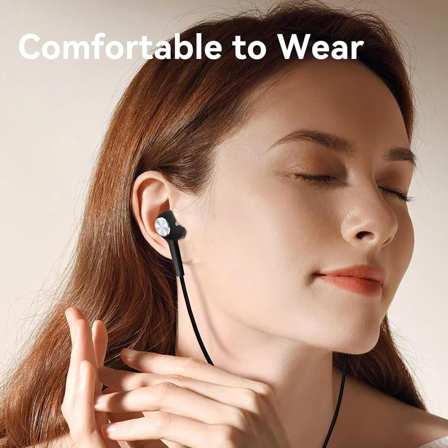 In Ear Headphones, Ear Phones with Cord, 3.5Mm Bass Boost Corded Earphone for Game Travel Airplane Workout School Music - White image number 3