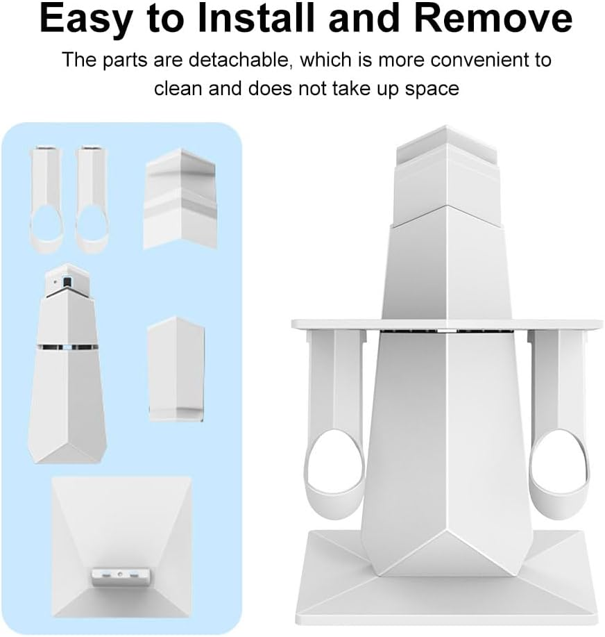 VR Headset Stand, VR Mount Display Storage, VR Display Mount Station, Controller Stand, Headset Holder for Quest 3S and Quest 3, Accessories for Headset and Touch Controller image number 5