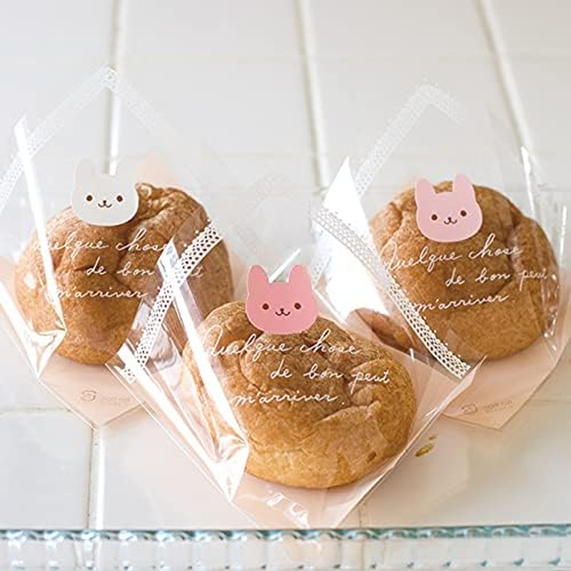 Gift Stickers, Rabbit, 3 Assorted Colors, Rolls, (500 Sheets), US-1RS image number 3