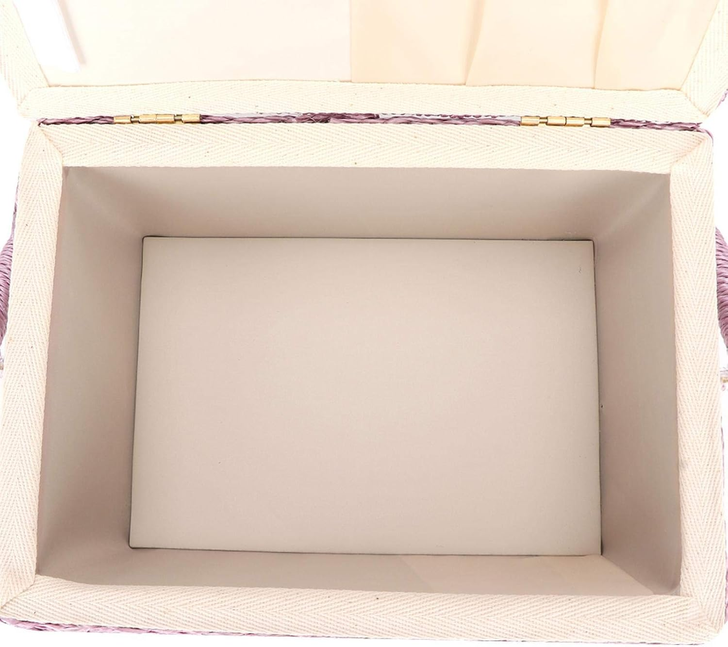 Sewing Basket, Double-Layer Pink Thread Needle Sewing Organizer Vintage Portable Household for Spindles for Needles